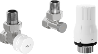 Mexen G02 termostatická sada uhlová, nikel - W913-012-928-01