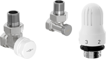 Mexen G04 termostatická súprava uhľová, nikel - W913-012-948-01