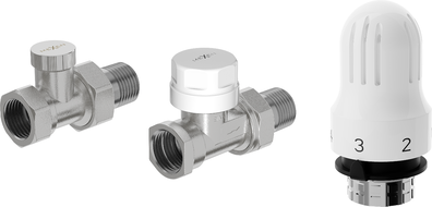 Mexen G04, termostatická sada rovná, nikel - W914-012-948-01