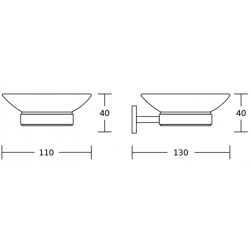 Mexen Lea mydelnička, chróm - 7026039-00