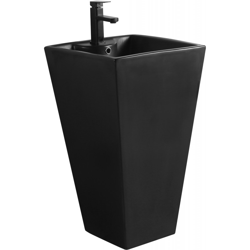 Mexen Pia voľne stojaca umývadlo 47 x 47 cm, čierna matná - 26104770