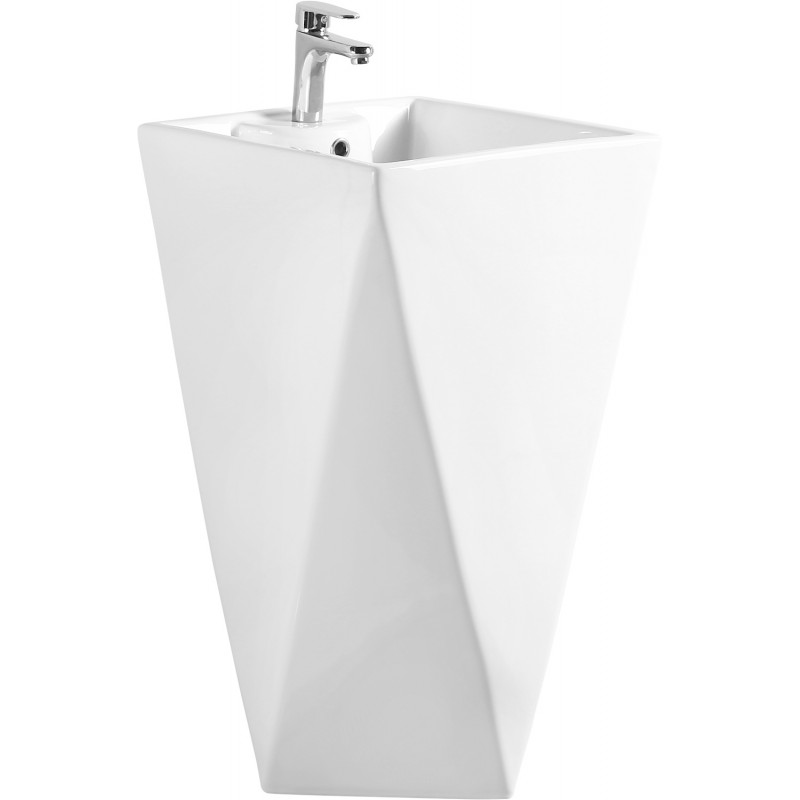 Mexen Ida voľne stojaci umývadlo 47 x 47 cm, biely - 26114600