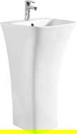 Mexen Nel samostatne stojace umývadlo 45 x 44 cm, biele - 26134500