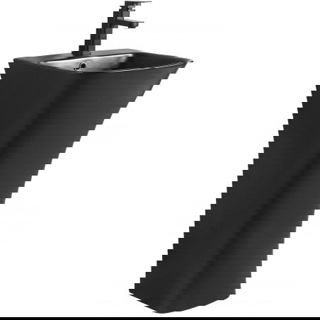 Mexen Nel voľne stojaca umývadlo 45 x 44 cm, čierna matná - 26134570