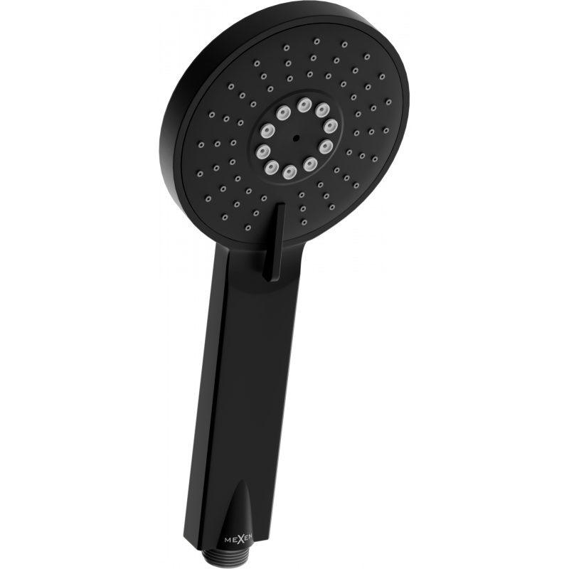 Mexen R-40 3-funkčná sprchová hlavica, čierna - 79540-70