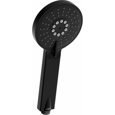 Mexen R-40 3-funkčná sprchová hlavica, čierna - 79540-70