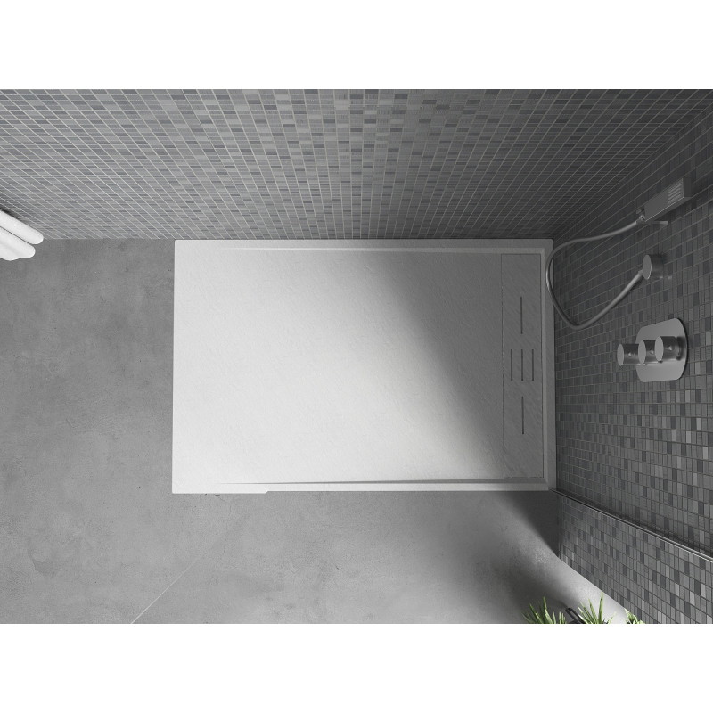 Mexen Amon obdĺžniková sprchová vanička SMC 100 x 70 cm, biela - 4F107010