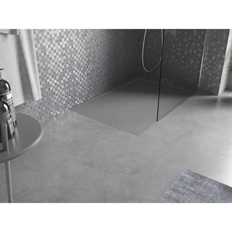 Mexen Amon obdĺžniková sprchová vanička SMC 100 x 80 cm, sivá - 4F618010