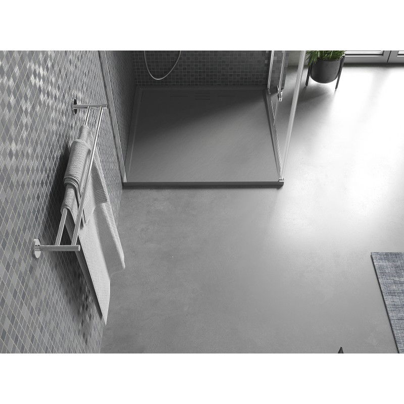 Mexen Amon štvorcová sprchová vanička SMC 90 x 90 cm, sivá - 4F619090