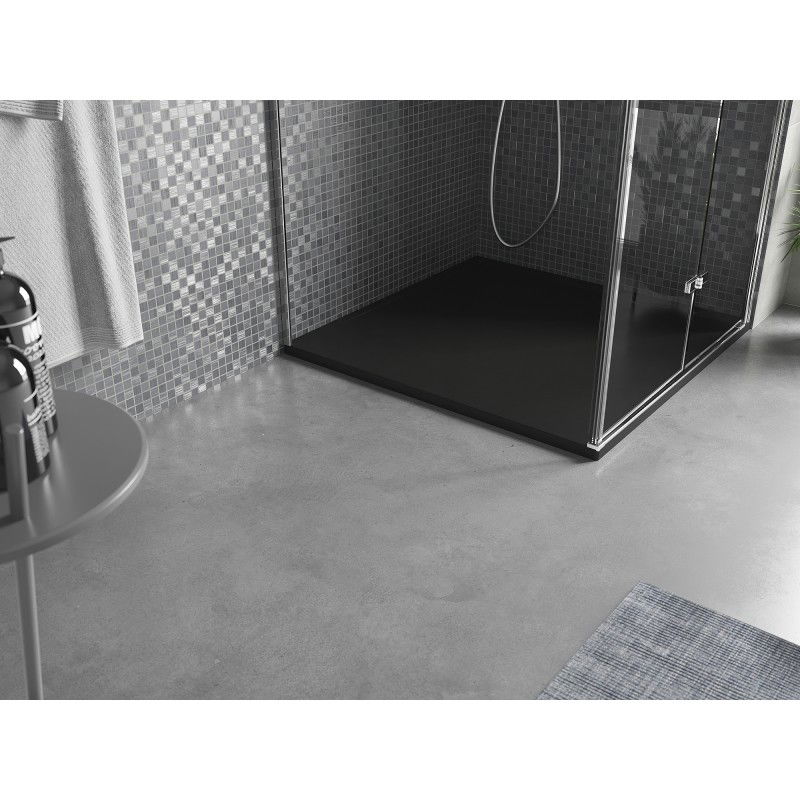 Mexen Amon štvorcová sprchová vanička SMC 100 x 100 cm, čierna - 4F701010