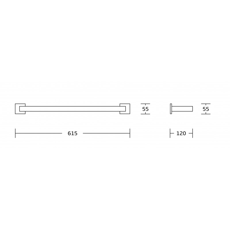 Mexen Vox dvojitý vešiak na uteráky, chróm - 707025-00