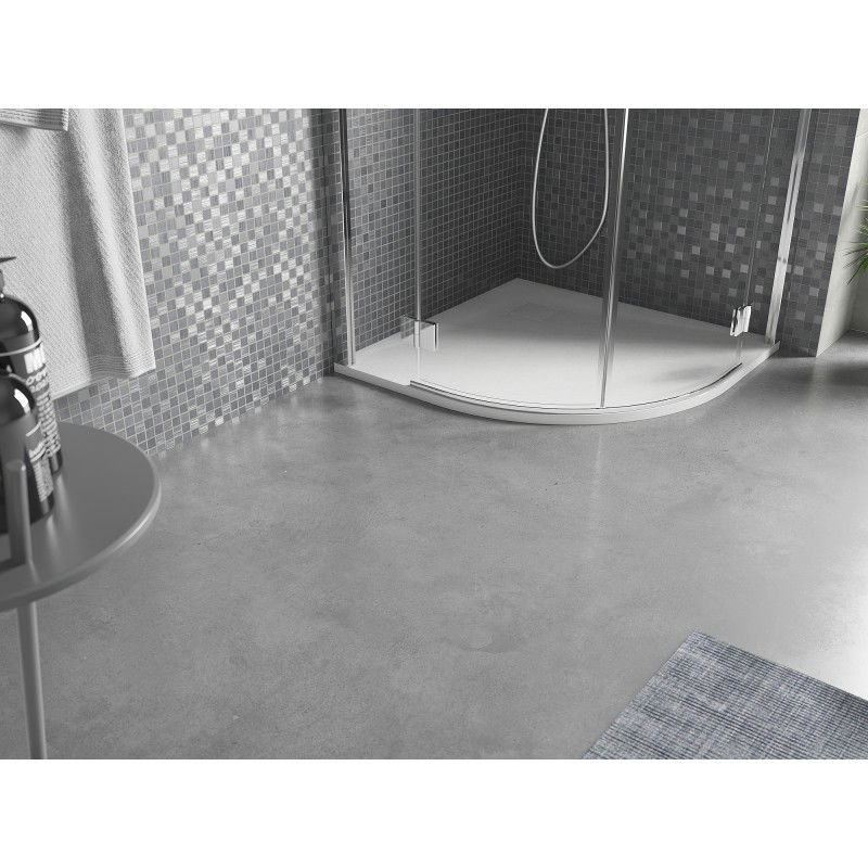 Mexen Bert polkruhový sprchový kút SMC 80 x 80 cm, biely - 4KR108080