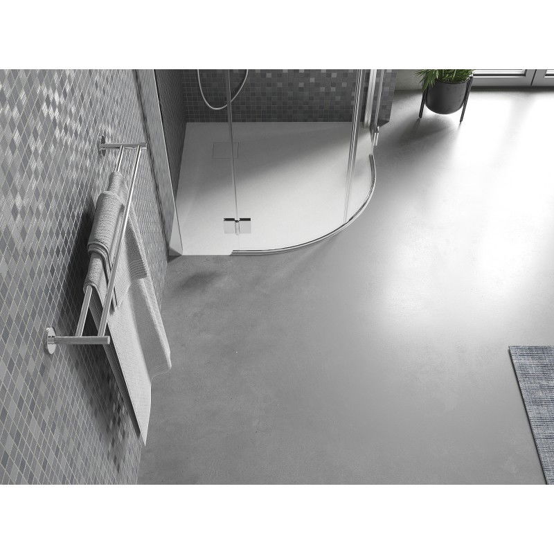 Mexen Bert polkruhový sprchový kút SMC 90 x 90 cm, biely - 4KR109090