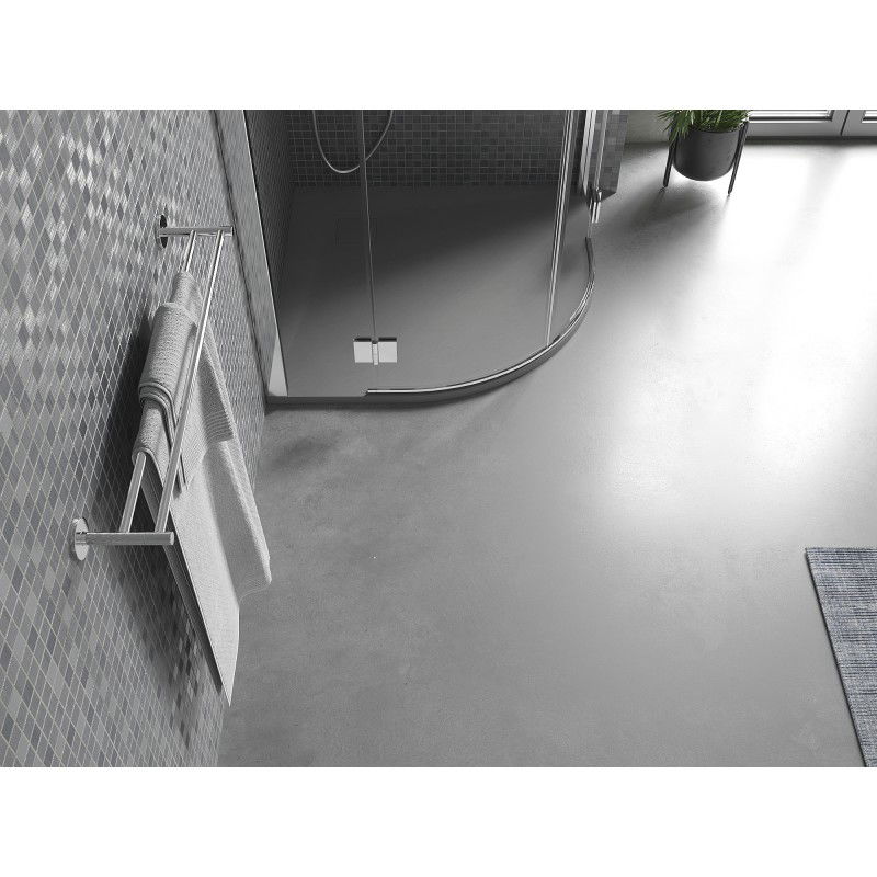 Mexen Bert polkruhový sprchový kút SMC 80 x 80 cm, šedý - 4KR618080