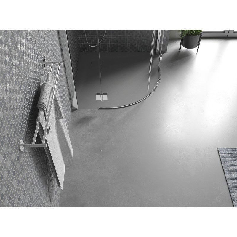 Mexen Bert polkruhový sprchový kút SMC 80 x 80 cm, šedý - 4KR618080