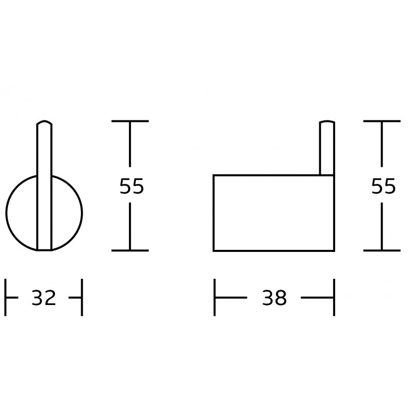 Mexen Aron háčik na uterák, čierny - 7088135-70