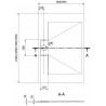 Mexen Egon brodzik prostokĺ̇tny SMC 150 x 90 cm, biely - 4R109015