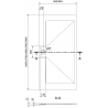 Mexen Egon sprchový kout obdélníkový SMC 170 x 80 cm, černý - 4R708017