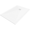 Mexen Stone+ kompozitová obdĺžniková sprchová vanička 100 x 70 cm, biela, biely kryt - 44107010-W
