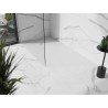Mexen Stone+ kompozitná štvorcová sprchová vanička 180 x 80 cm, biela, biely kryt - 44108018-W