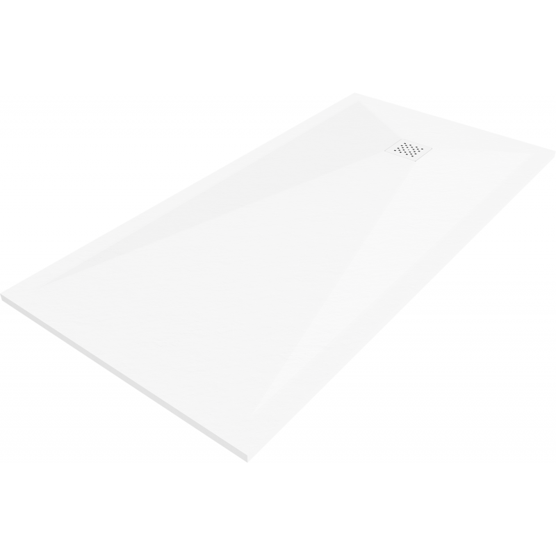 Mexen Stone+ kompozytový obdélníkový sprchový kout 180 x 80 cm, bílý, kryt bílý - 44108018-W