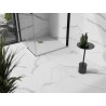 Mexen Stone+ kompozitový štvorcový sprchový kút 70 x 70 cm, biely, zlatý kryt - 44107070-G