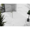 Mexen Stone+ kompozitný obdĺžnikový sprchový kút 200 x 90 cm, biely, kryt zlatý - 44109020-G