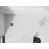 Mexen Stone+ kompozitová obdĺžniková sprchová vanička 180 x 80 cm, biela, zlatý kryt - 44108018-G