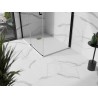 Mexen Stone+ kompozitná obdĺžniková sprchová vanička 140 x 70 cm, biela, zlatá krytka - 44107014-G
