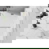 Mexen Stone+ kompozitový obdélníkový sprchový kout 100 x 80 cm, bílý, zlaté krycí lišty - 44108010-G