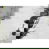 Mexen Stone+ kompozitový obklad obdélníkový 180 x 70 cm, bílý, černá maskovací lišta - 44107018-B