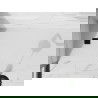 Mexen Stone+ kompozitový obdélníkový sprchový kout 200 x 80 cm, bílý, černý kryt - 44108020-B