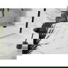Mexen Stone+ kompozytový obdélníkový sprchový kout 140 x 80 cm, bílý, černý kryt - 44108014-B