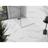 Mexen Stone+ obdĺžnikový kompozitný sprchový kút 140 x 100 cm, biely, čierny kryt - 44101014-B