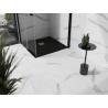Mexen Stone+ kompozitný štvorcový sprchový kút 80 x 80 cm, čierny, krytka v zlatej farbe - 44708080-G