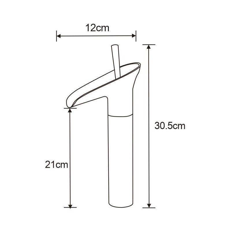 Mexen Orion vysoká umývadlová batéria, zlatá - 745510-50
