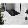 Mexen Stone+ pravoúhlá kompozitová sprchová vanička 140 x 90 cm, čierna, kryt zlatý - 44709014-G