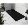 Mexen Stone+ kompozitová obdĺžniková sprchová vanička 160 x 100 cm, čierna, zlatý kryt - 44701016-G