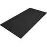 Mexen Stone+ obdĺžniková kompozitná sprchová vanička 200 x 100 cm, čierna, čierny kryt - 44701020-B