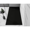 Mexen Stone+ obdĺžniková kompozitná sprchová vanička 200 x 100 cm, čierna, čierny kryt - 44701020-B