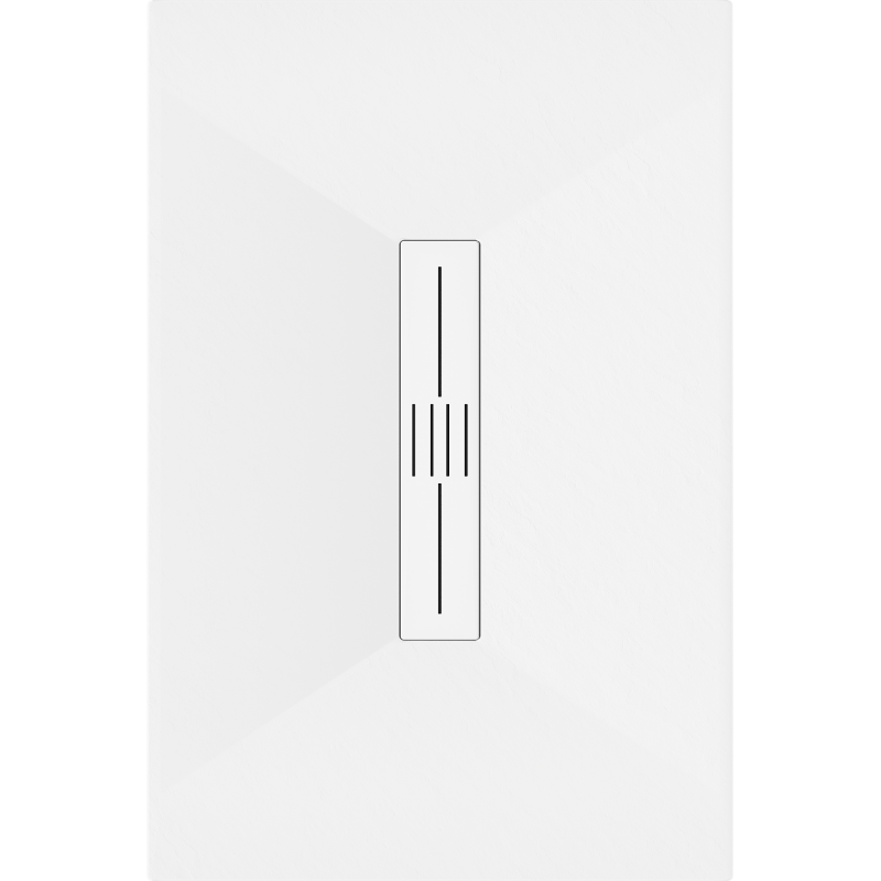 Mexen Toro obdĺžniková sprchová vanička SMC 100 x 70 cm, biela, krytka biela - 43107010-W