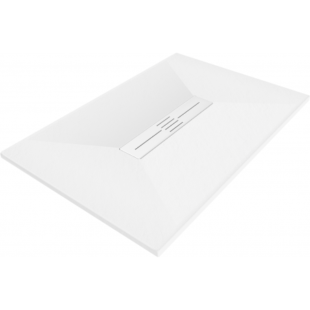 Mexen Toro pravoúhlý sprchový kút SMC 140 x 70 cm, biely, kryt biely - 43107014-W