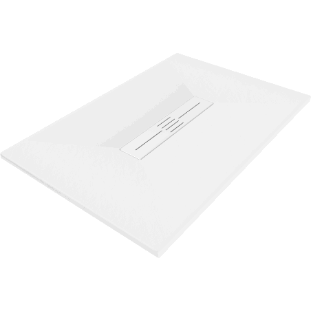 Mexen Toro obdĺžniková sprchová vanička SMC 110 x 90 cm, biela, biely kryt - 43109011-W