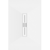 Mexen Toro obdĺžniková vanička SMC 140 x 80 cm, biela, kryt biely - 43108014-W