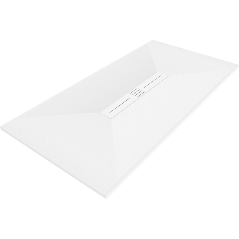 Mexen Toro obdĺžniková sprchová vanička SMC 180 x 70 cm, biela, kryt biely - 43107018-W