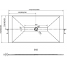 Mexen Toro obdĺžniková sprchovacia vanička SMC 200 x 80 cm, biela, kryt biely - 43108020-W