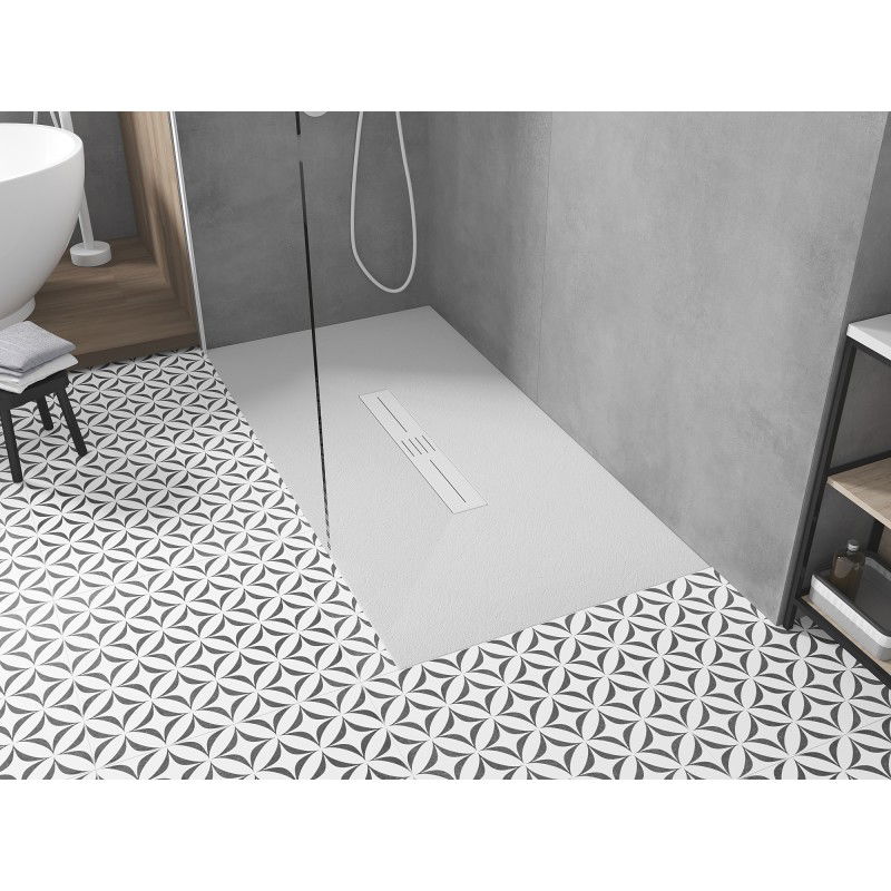 Mexen Toro obdĺžniková sprchová vanička SMC 180 x 90 cm, biela, kryt biely - 43109018-W