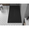 Mexen Toro obdĺžniková sprchová vanička SMC 160 x 90 cm, čierna, krytka čierna - 43709016-B