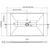 Mexen Toro sprchový box obdélníkový SMC 140 x 70 cm, bílý, zlatá maska - 43107014-G