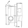 Mexen Uno DR33 podomietková sprchová sada, chróm - 71435DR33-00